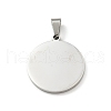 304 Stainless Steel Enamel Pendants STAS-E058-08P-2