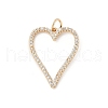 Brass Micro Pave Cubic Zirconia Pendants KK-Z107-15G-02-1