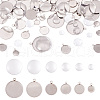  DIY Blank Dome 304 Stainless Steel Pendant Making Kits DIY-TA0011-82-10