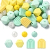 7 Styles Food Grade Eco-Friendly Silicone Beads SIL-YW0001-28-1