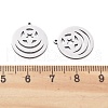201 Stainless Steel Pendants STAS-V001-14-3