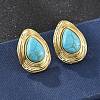 201 Stainless Steel Teardrop Stud Earrings EJEW-P304-08G-1