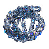 Electroplate Transparent Glass Beads Strands EGLA-N002-20A-D03-2