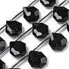 Natural Obsidian Beads Strands G-P544-C02-01-1
