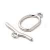Non-Tarnish 304 Stainless Steel Toggle Clasps X-STAS-F290-06P-2