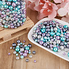 Cheriswelry 12 Strands 12 Styles Baking Painted Pearlized Glass Pearl Round Bead Strands HY-CW0001-03A-6