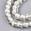 Baking Painted Transparent Glass Beads Strands DGLA-N011-8mm-01-3