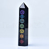 Chakra Natural Obsidian Display Decoration WG16568-03-1