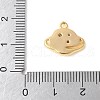 Brass Micro Pave Clear Cubic Zirconia Pendants KK-U064-09G-3
