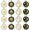 20Pcs 4 Styles Alloy Enamel Pendants ENAM-CJ0003-79-1