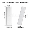 SUNNYCLUE 201 Stainless Steel Pendants STAS-SC0003-85-2