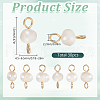 30Pcs Natural Cultured Freshwater Pearl Connector Charms PALLOY-SC00005-2