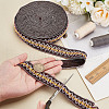 AHADERMAKER 10 Yards Polyester Rhombus Ribbon for Jewelry Making OCOR-GA0002-12-3