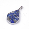 Natural Lapis Lazuli Pendants STAS-T043-02F-2