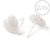 Hypoallergenic Bioceramics Zirconia Ceramic Heart Stud Earrings EJEW-C065-02E-1
