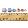 256Pcs 6 Styles Spray Painted Natural Maple Wood Beads WOOD-FS0001-10-5