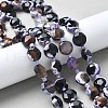 Natural Fire Crackle Agate Beads Strands G-C116-A86-01B-1