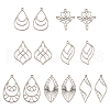  Jewelry 14Pcs 7 Style Stainless Steel Pendants STAS-PJ0001-46-1