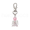 Angel Glass Pendant Decorations HJEW-JM01627-05-1