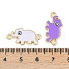 Alloy Enamel Elephant Connector Charms FIND-K020-22G-3
