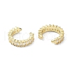 Rack Plating Brass Micro Pave Cubic Zirconia Cuff Earring EJEW-C086-10G-2