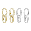 GOMAKERER 4Pcs 2 Colors Brass Spring Gate Rings FIND-GO0001-39-1