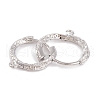 Rack Plating Brass Hoop Earring Findings KK-S374-03P-2