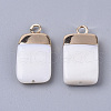 Electroplate Freshwater Shell Pendants X1-SHEL-S276-62A-2