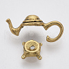 Tibetan Style Alloy Bead Frames TIBEB-N005-08AG-RS-2