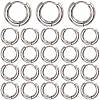SUNNYCLUE 24Pcs 304 Stainless Steel Huggie Hoop Earrings EJEW-SC0001-57-1