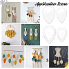 Acrylic Knitting & Macrame Feather Tassel Tool DIY-WH0453-80-7