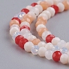 Faceted Glass Beads Strands X-GLAA-G074-B04-3
