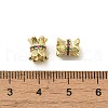 Rack Plating Brass Pave Cubic Zirconia Beads KK-D100-07KCG-3