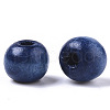 Dyed Natural Wood Beads WOOD-Q006-10mm-14-LF-1-2