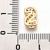 Brass Micro Pave Cubic Zirconia Charms KK-N254-217G-S-3