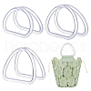   6Pcs 3 Style Plastic Handbag Handle KY-PH0001-59-1