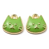 Golden Plated Alloy Charms ENAM-L042-01G-3