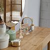 2-Tier Wood Earrings Display Stands EDIS-WH0031-11-6