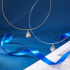 Unicraftale 2Pcs 2 Colors 304 Stainless Steel Choker Necklaces NJEW-UN0001-52-4
