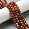 Dyed Natural Malaysia Jade Beads Strands G-G021-02A-17-4