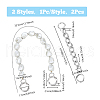 Plastic Pearl Alloy Phone Hand Strap Chains FIND-WH0260-55P-2
