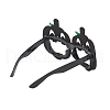 Halloween Plastic & Non-woven Fabric Glitter Glasses Frames AJEW-E053-01G-3