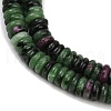 Natural Ruby in Zoisite Beads Strands G-Q159-B25-01-4