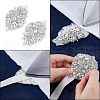 Fingerinspire 2Pcs Hotfix Rhinestone DIY-FG0002-50-5