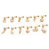 Brass Micro Pave Clear Cubic Zirconia Heart Cartilage Earrings WGFF6D3-32-2