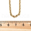 304 Stainless Steel Cable Chain Necklace Making STAS-P045-02G-4