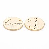 Brass Micro Pave Clear Cubic Zirconia Pendants KK-S364-093-2