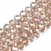 Electroplate Glass Beads Strands EGLA-A034-T2mm-B24-4