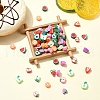 100Pcs 10 Styles Handmade Polymer Clay Beads CLAY-YW0002-04-4