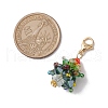 Christmas Tree Glass Pendant Decorations HJEW-JM02046-02-3